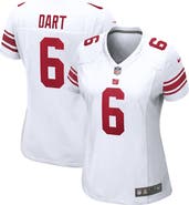 Nike Women's Nike Jaxson Dart  White New York Giants Game Jersey