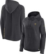FANATICS Women's Fanatics Branded  Heather Charcoal Boston Bruins Authentic Pro Pullover Hoodie