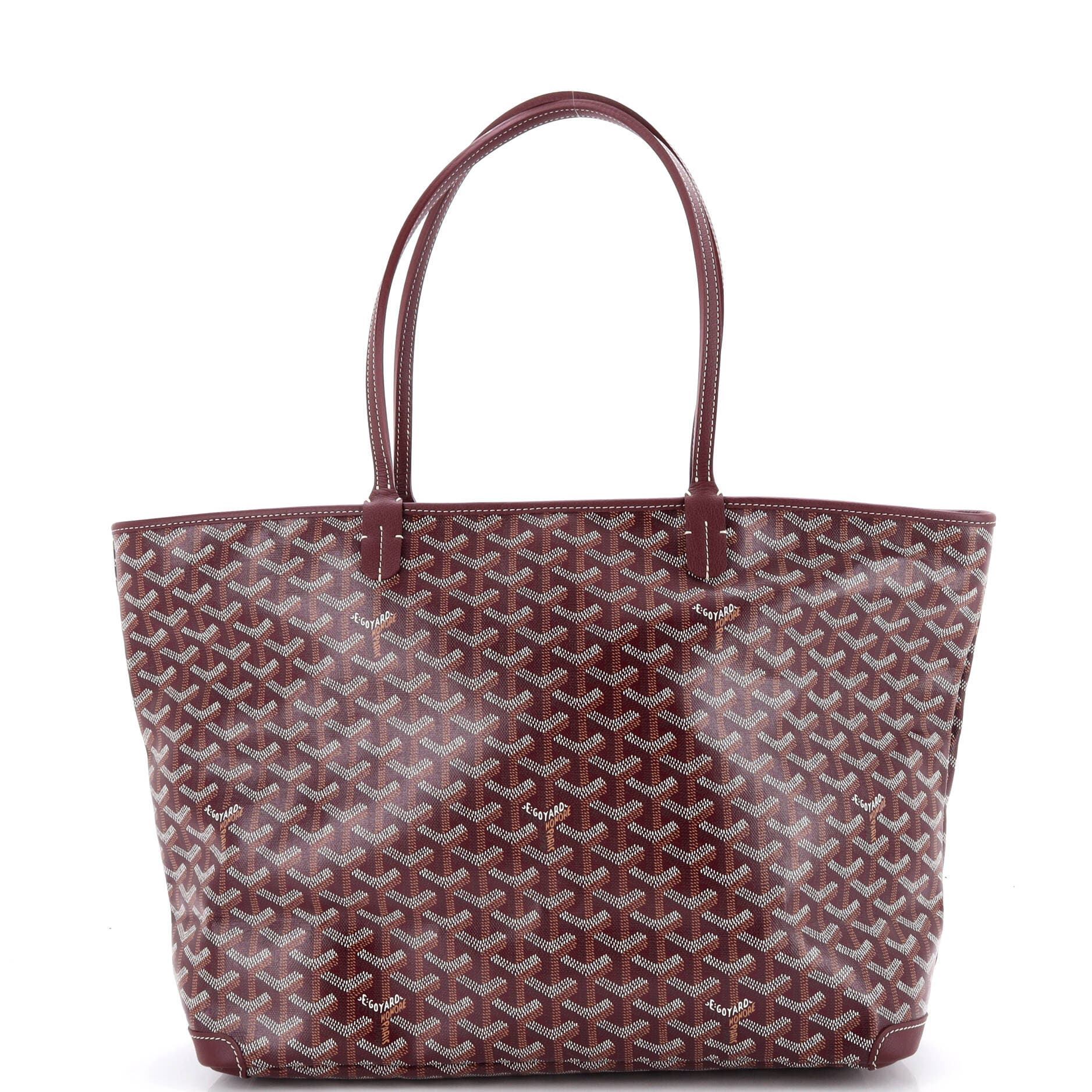 Pre-Owned Goyard Artois Tote Coated Canvas MM, Main, color, Purple
