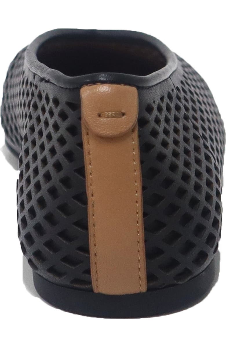 Gentle Souls Willow Perf Ballet Flat, Alternate, color, Black Leather