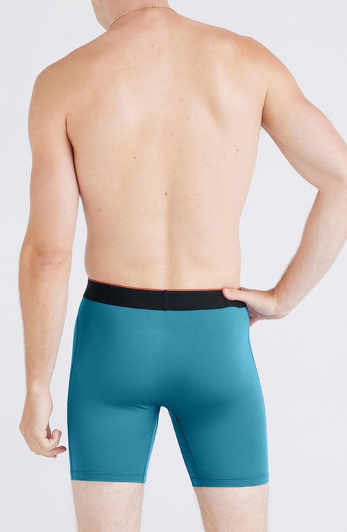 Saxx Multisport Performance Mesh Boxer Briefs In Hydro Blue