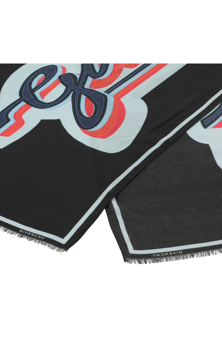 Givenchy Logo Wool & Cashmere Scarf, Alternate, color, 