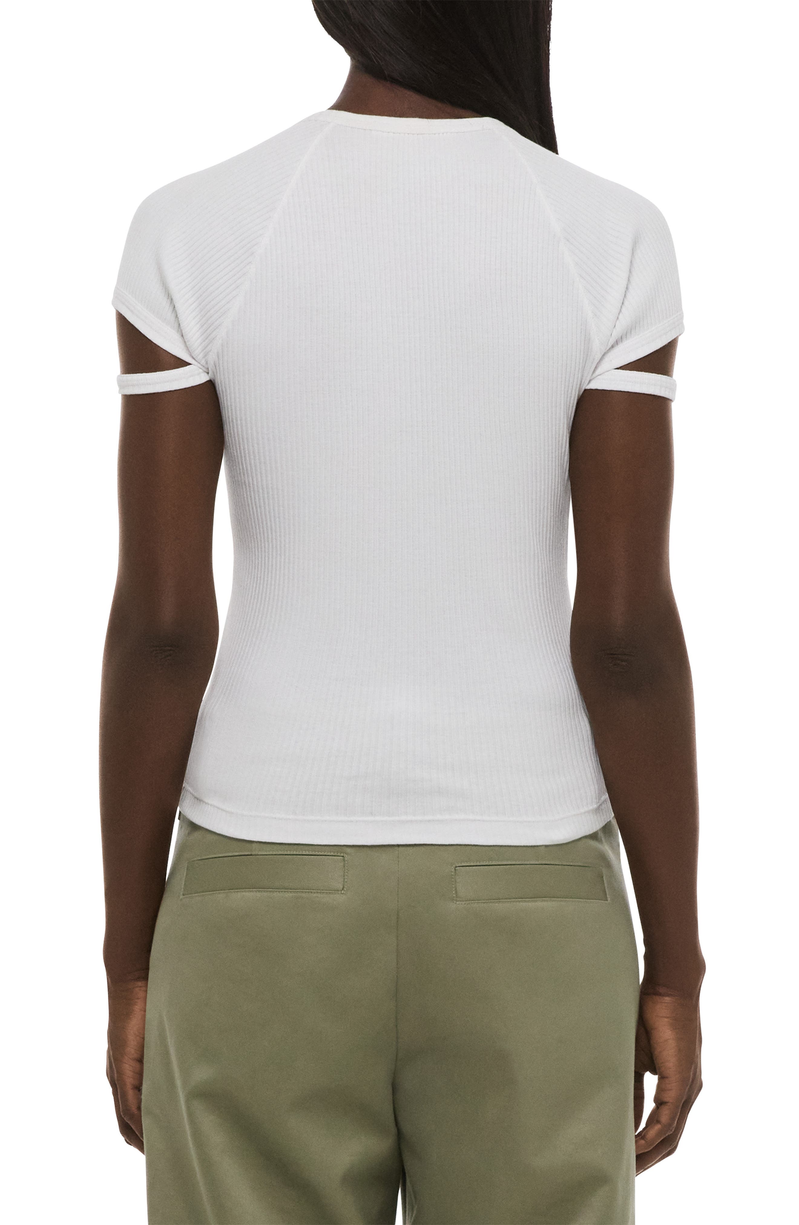 Raglan Sleeve Rib T-Shirt - image 2