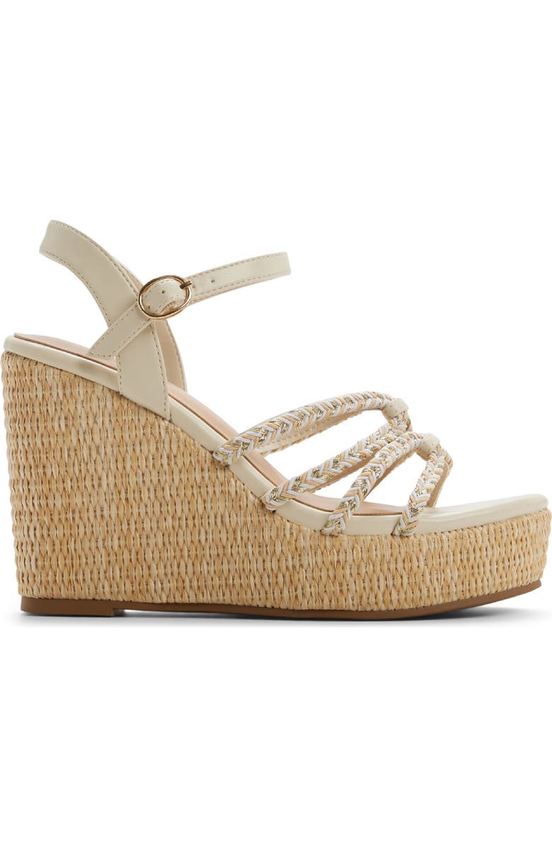 Call It Spring By Aldo Kaylya Ankle Strap Platform Wedge Sandal, Alternate, color, Other Beige