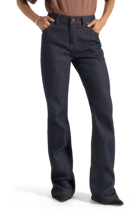 Abbie Stacked Fit And Flare Jeans