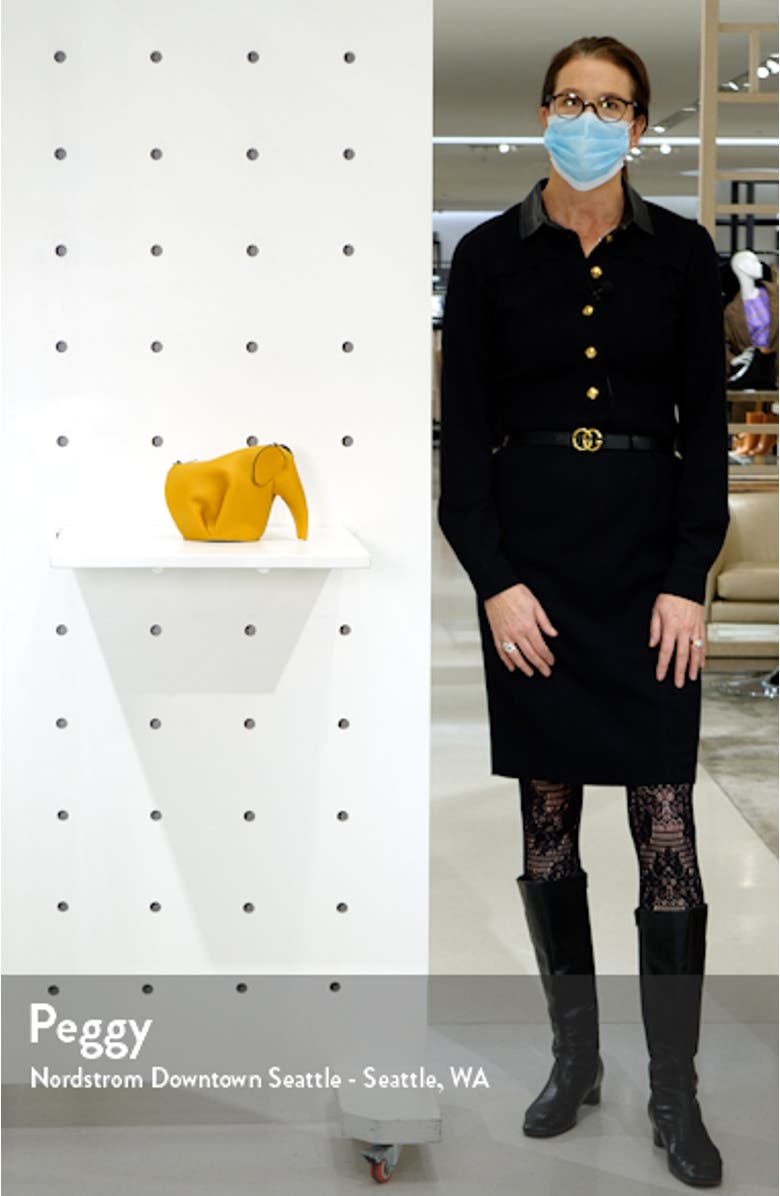 Mini Elephant Leather Crossbody Bag, sales video thumbnail