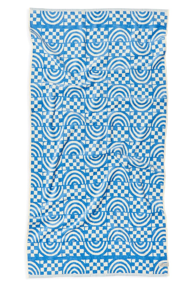 Coco Rainbow Beach Towel, Main, color, PERIWINKLE