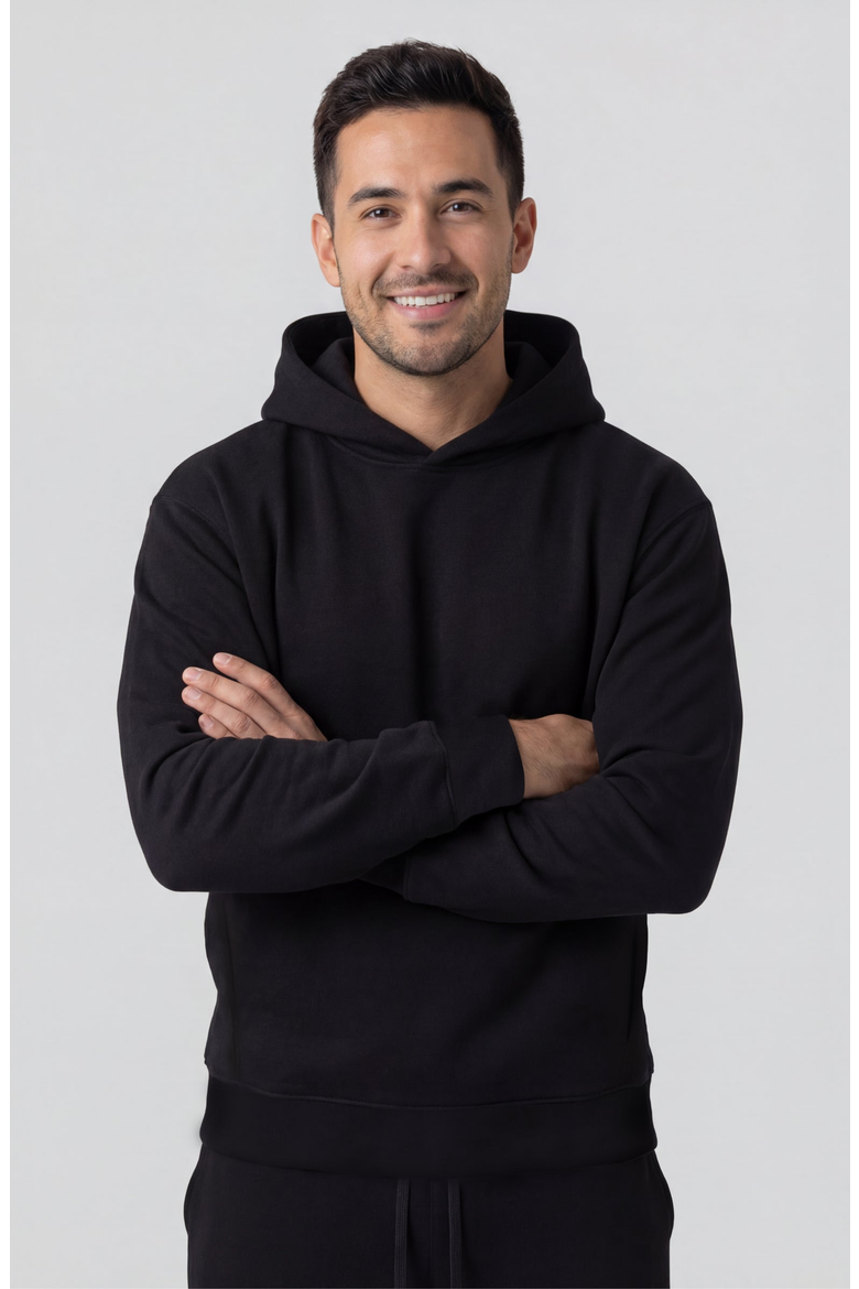 Sandwash Hoodie, Main, color, True Black