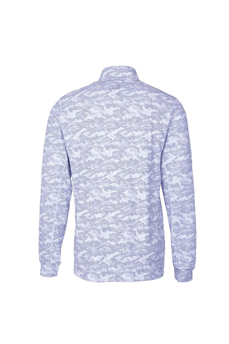 Men's Cutter & Buck Charcoal New Mexico State Aggies Vault Big & Tall Traverse Camo Print Stretch Quarter-Zip Pullover Top, Alternate, color, Charcoal