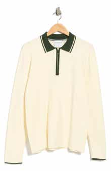Tipped Quarter Zip Sweater