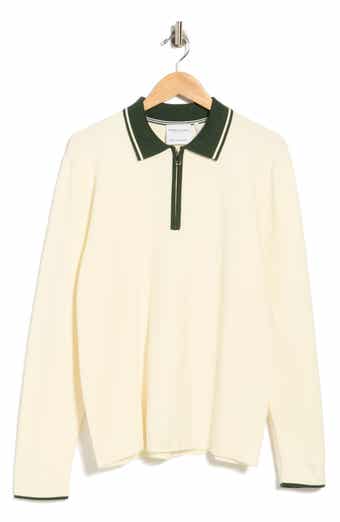 Tipped Quarter Zip Sweater