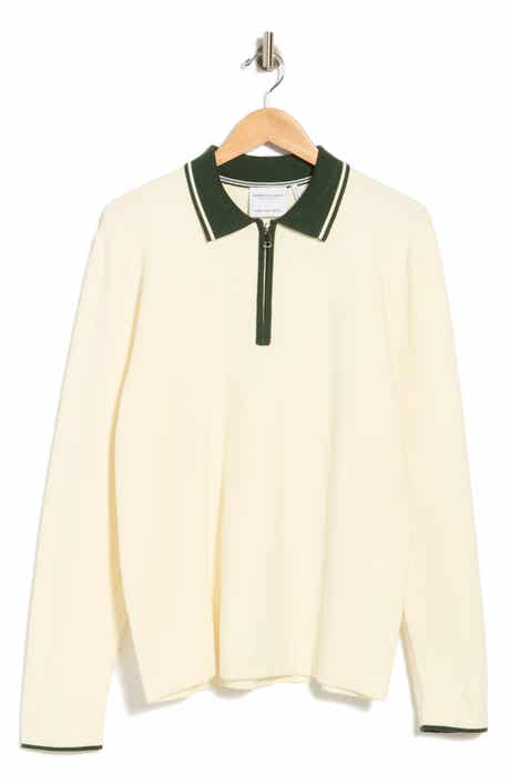 Tipped Quarter Zip Sweater