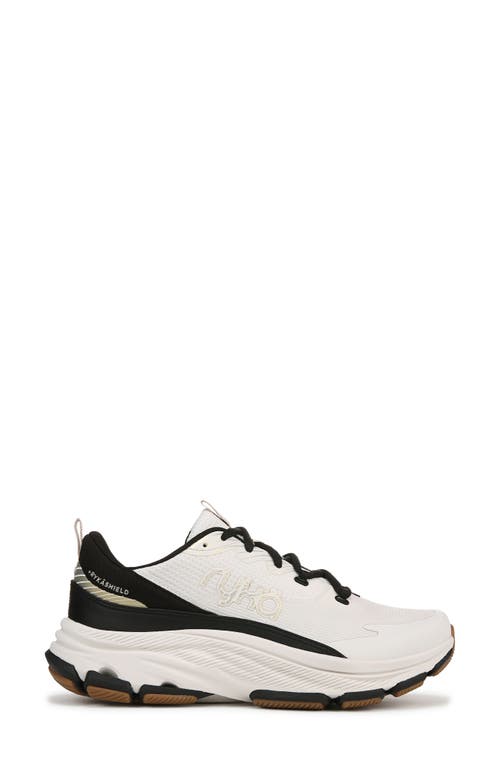 Ryka Rykä Devoted Rs Walking Sneaker In White Black