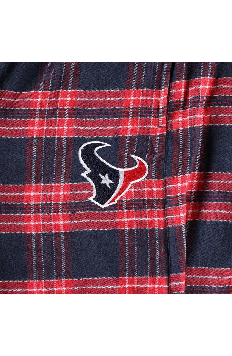 CONCEPTS SPORT Men's Concepts Sport Navy/Red Houston Texans Big & Tall Flannel Sleep Set, Alternate, color, 