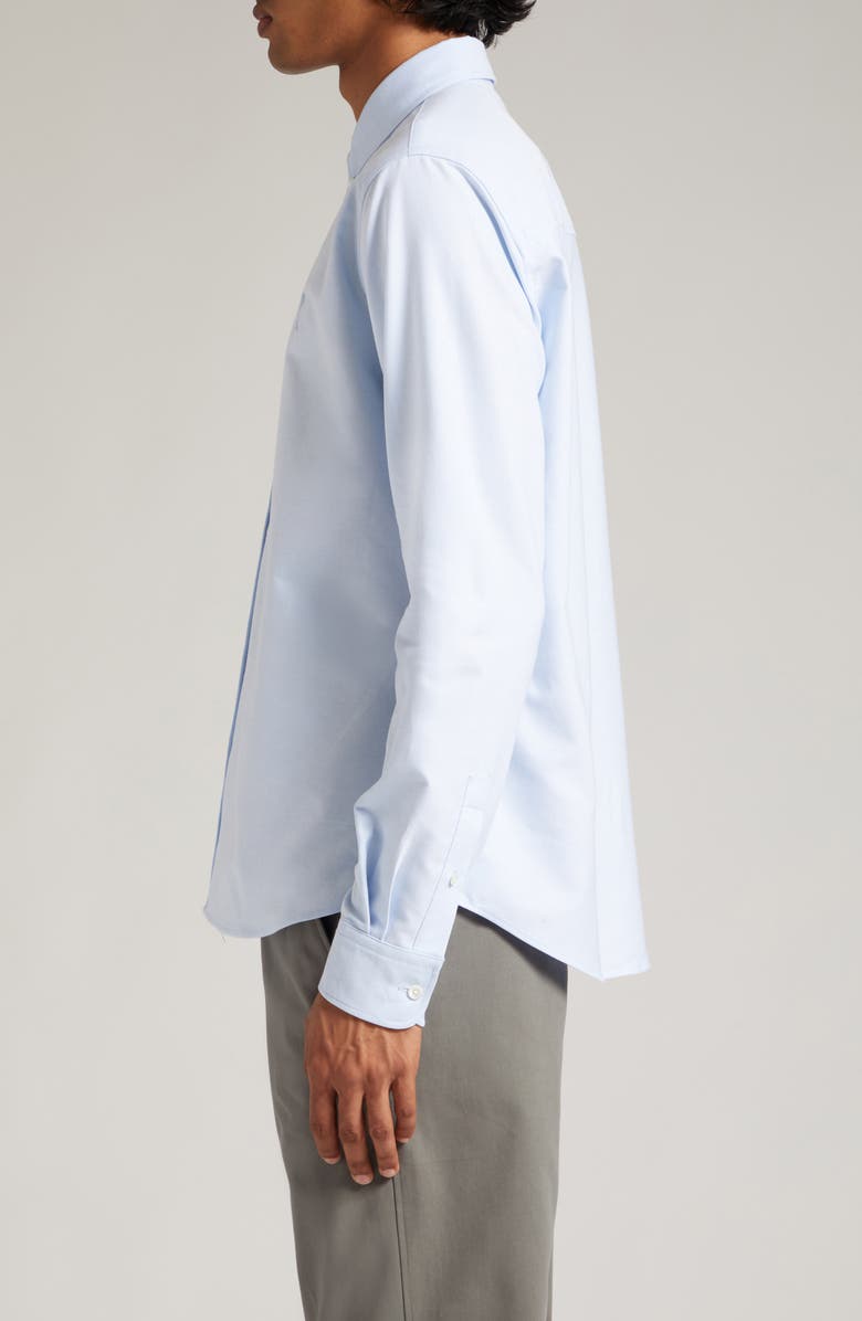 AMI PARIS Classic Ami de Coeur Logo Embroidered Button-Down Shirt, Alternate, color,