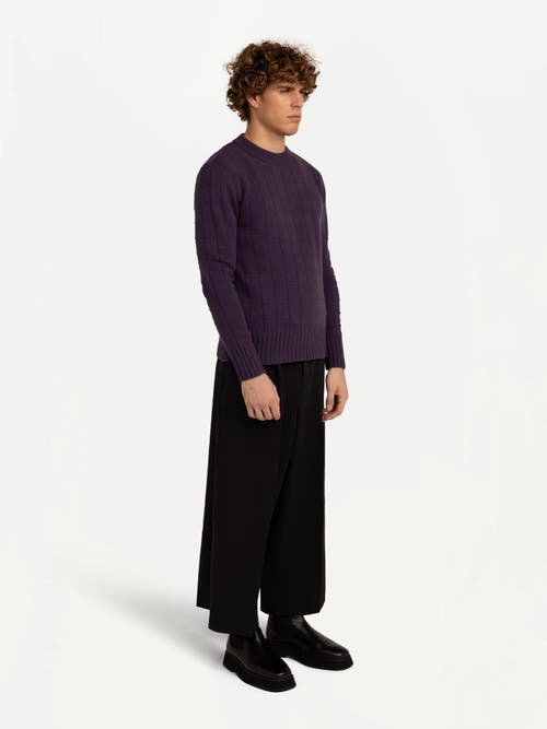 Gobi Mongolian Cashmere Square-patterned Cashmere Sweater