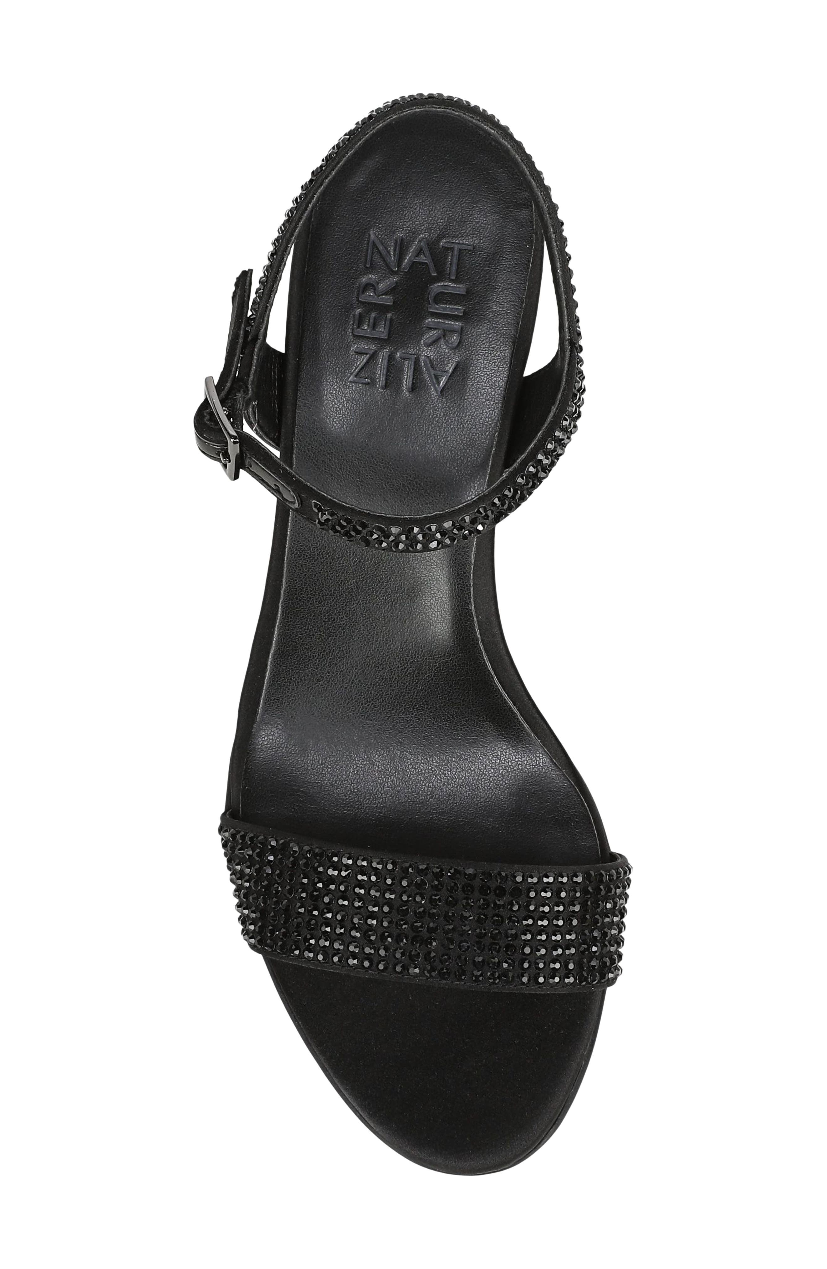 Bristol Block Heel Sandal, Alternate, color, BLACK SATIN