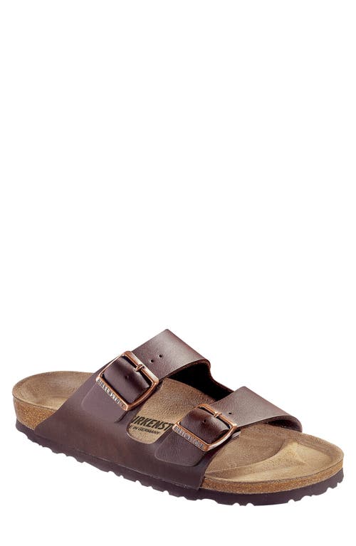 Birkenstock Arizona Soft Footbed Leather Sandal In Mocha
