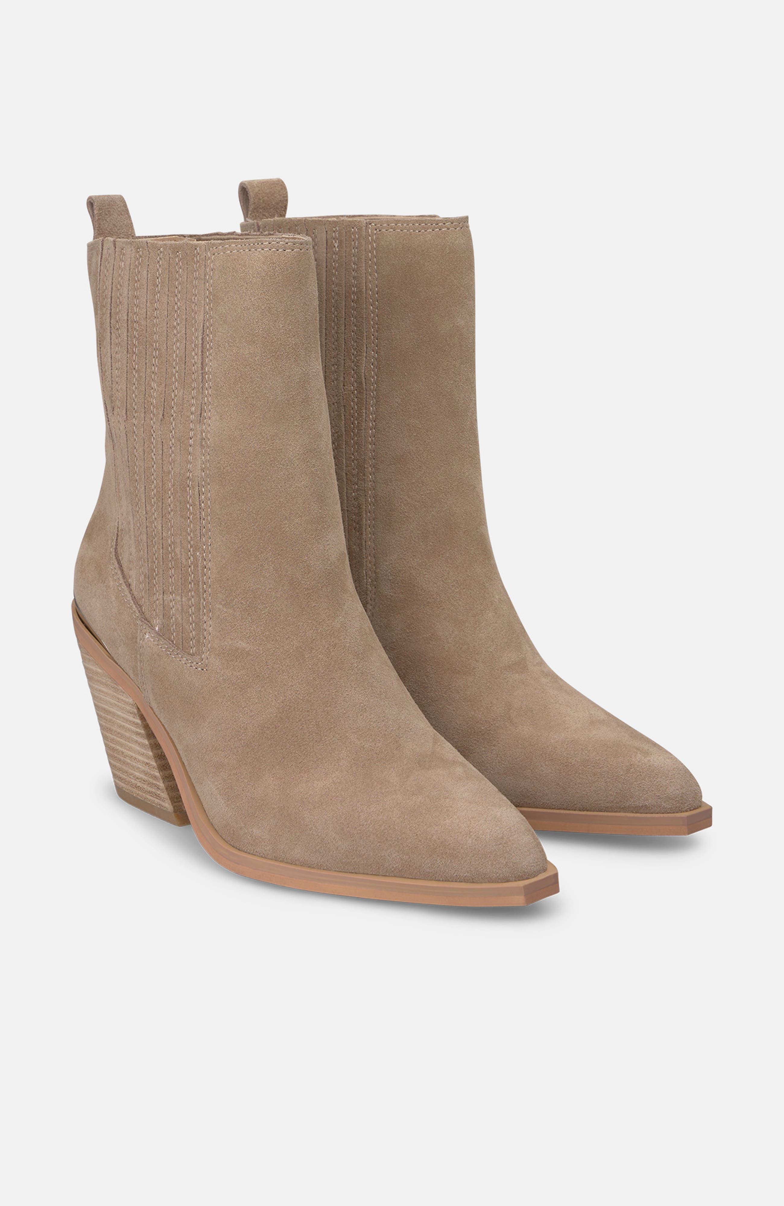 Metallic Heel Bootie, Main, color, Vison