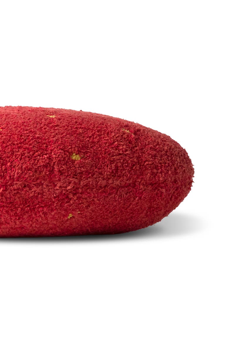 Floor Cushion Strawberry, Alternate, color, Matcha, Rose, Red