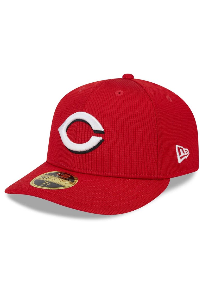 Men's New Era  Red Cincinnati Reds 2024 Spring Training Low Profile 59FIFTY Fitted Hat, Alternate, color, Red