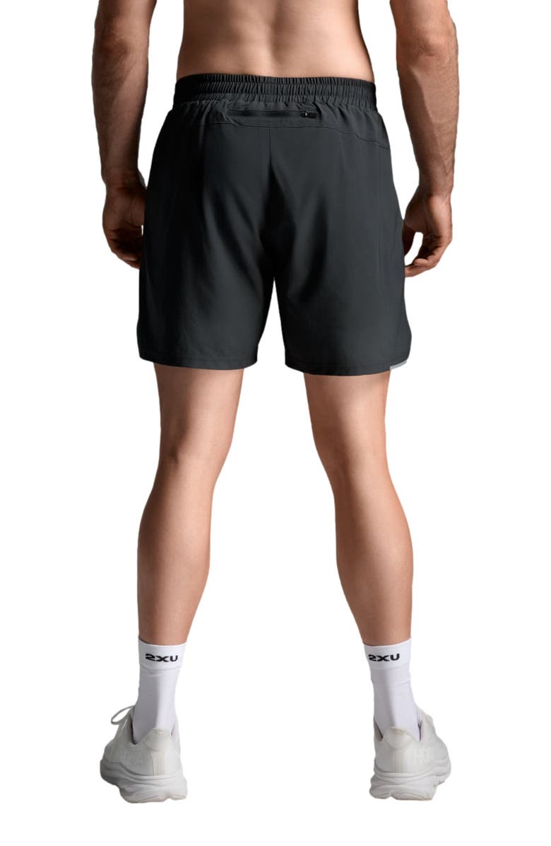 2XU Aero 7 Inch Shorts, Alternate, color, Black/Silver Reflective