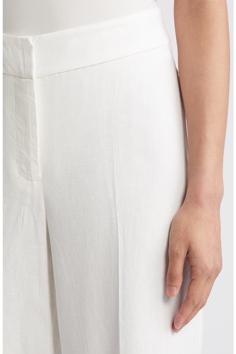 Wide Leg Linen Blend Pants, Alternate, color, IVORY