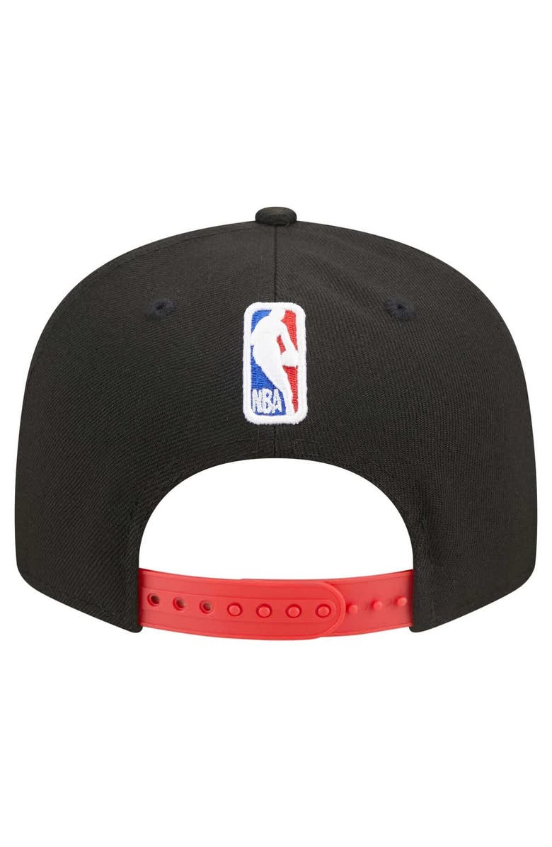 New Era Men's New Era Black Toronto Raptors Jersey Hook Statement Edition 9FIFTY Snapback Hat, Alternate, color, 