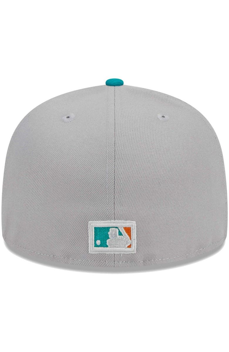 New Era Men's New Era Gray/Teal Cincinnati Reds 59FIFTY Fitted Hat, Alternate, color, Gray
