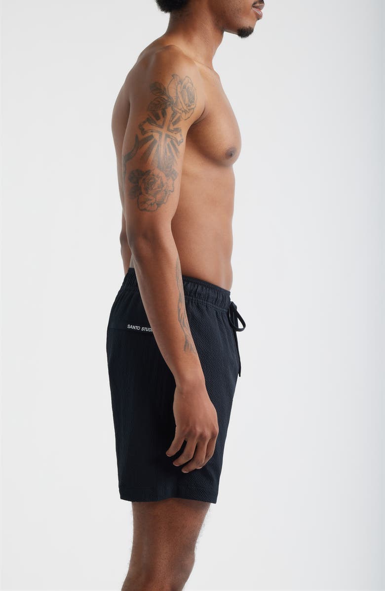 SANTO STUDIO Lido Swim Trunks, Alternate, color, Black