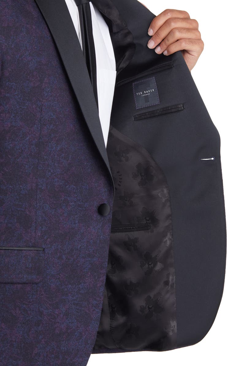 Ted Baker London Josh Slim Fit Shawl Collar Stretch Wool Dinner Jacket, Alternate, color, 