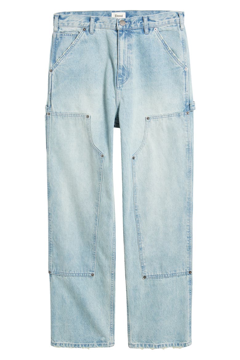 Relaxed Fit Denim Carpenter Pants, Alternate, color, LIGHT INDIGO