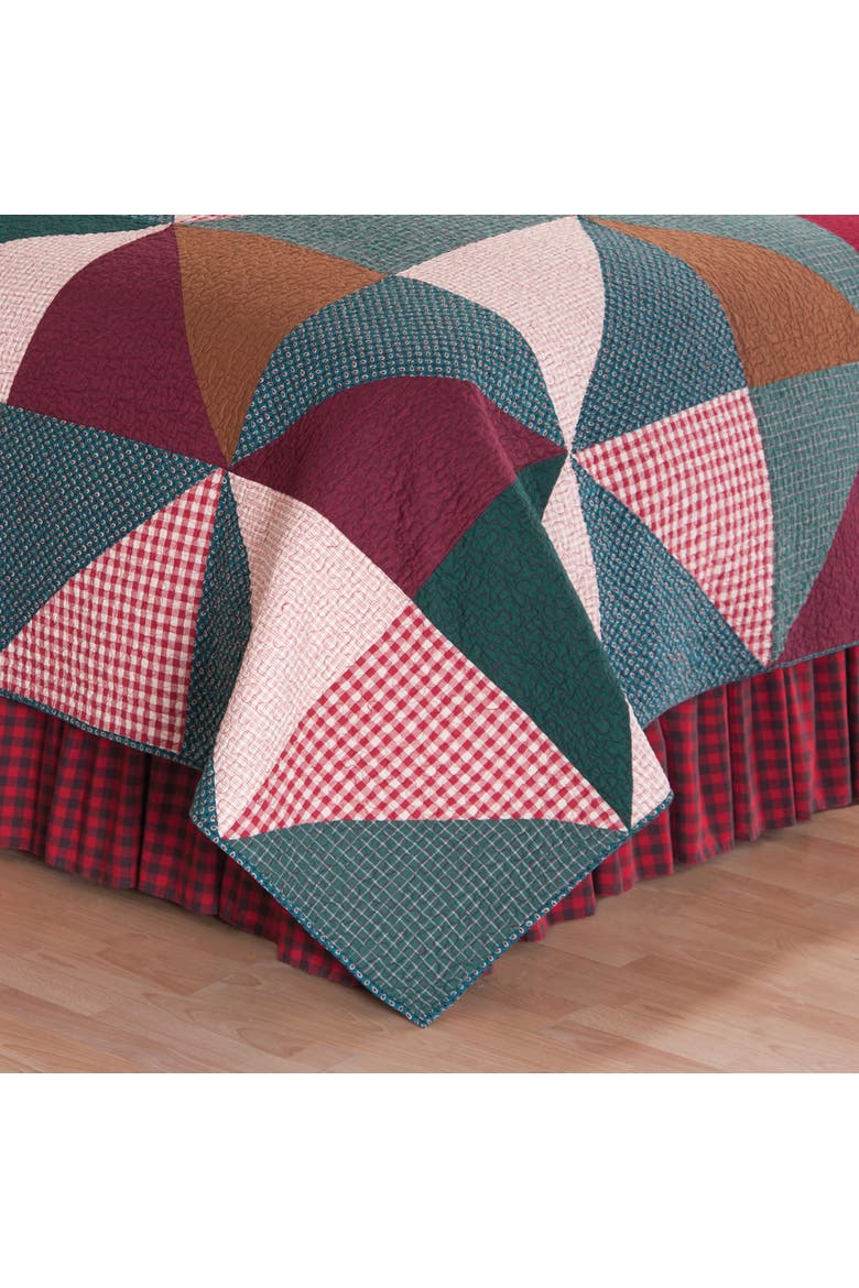 Shady Pines Quilt Set, Alternate, color, Green