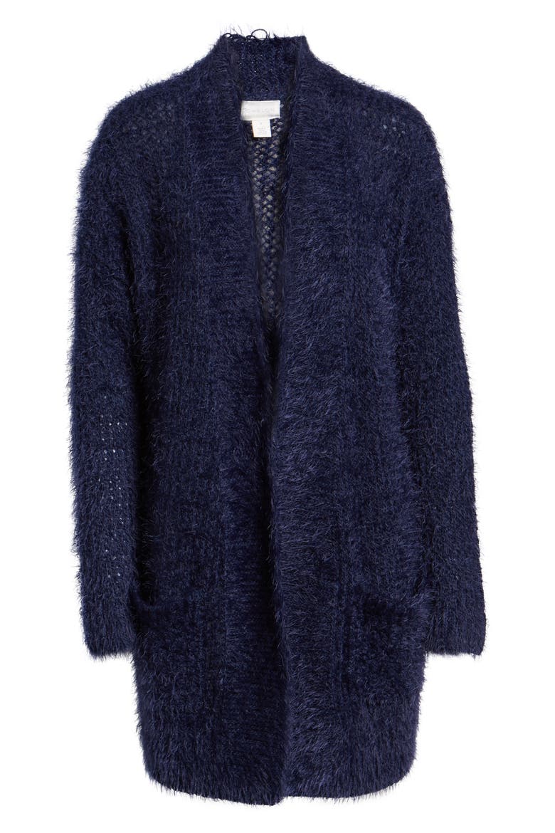 Novelty Stitch Cardigan, Alternate, color, NAVY PEACOAT