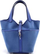 Pre-Owned Hermes Cargo Picotin Lock Bag Canvas and Swift PM