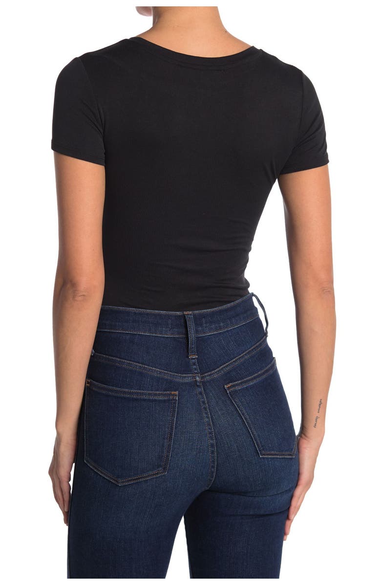 Elodie Crewneck Rib Knit Bodysuit, Alternate, color,