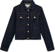 Reiss Carmen Denim Trucker Jacket
