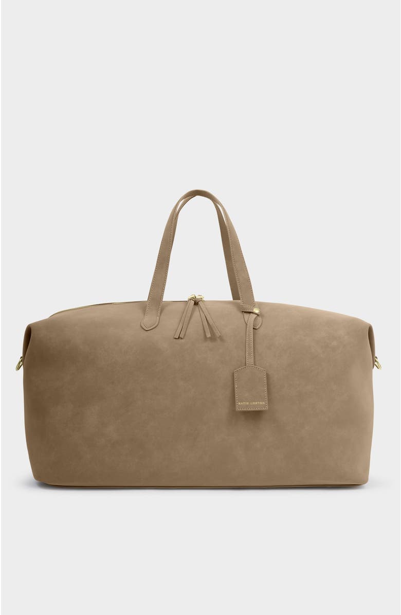 Katie Loxton Soho Weekend Bag, Main, color, Taupe Suedette