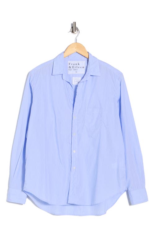 Frank & Eileen Eileen Relaxed Fit Cotton Button-up Shirt In Blue