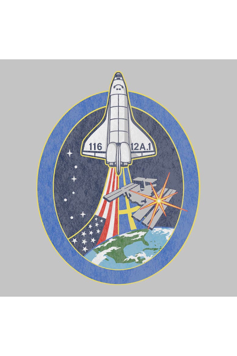 Womens NASA Space Shuttle Mission 116 T Shirt, Alternate, color, Athletic Heather