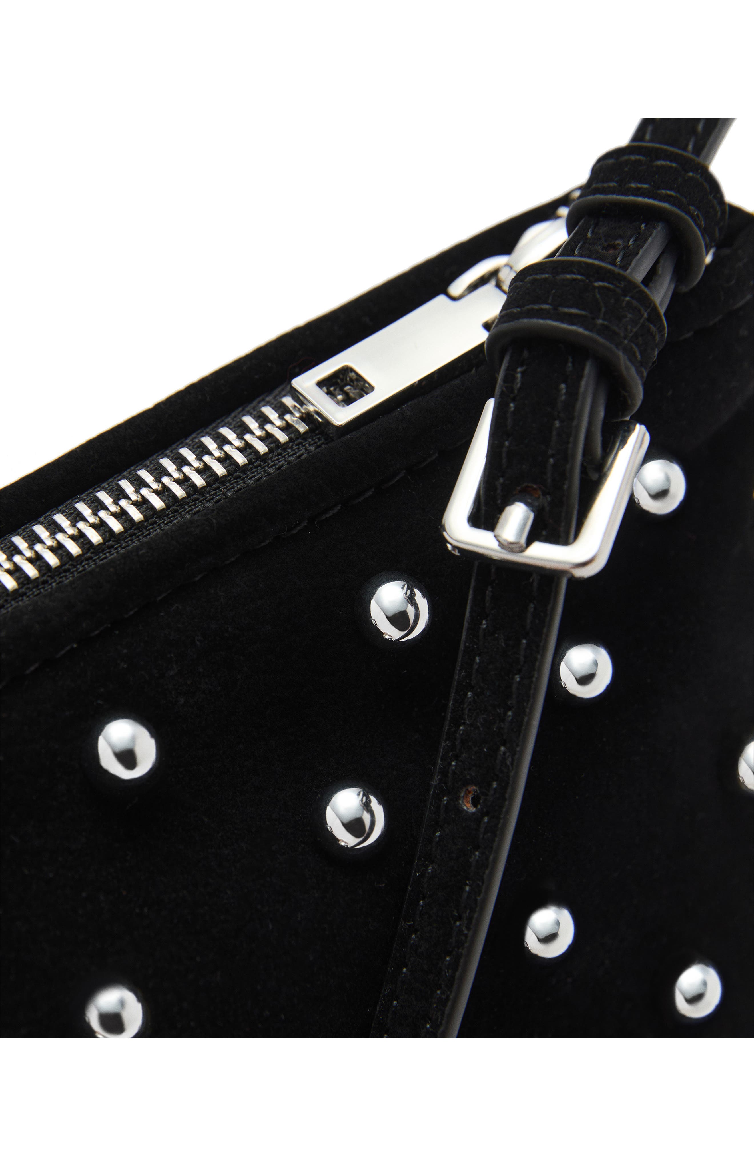 MANGO Stud Shoulder Bag, Alternate, color, 