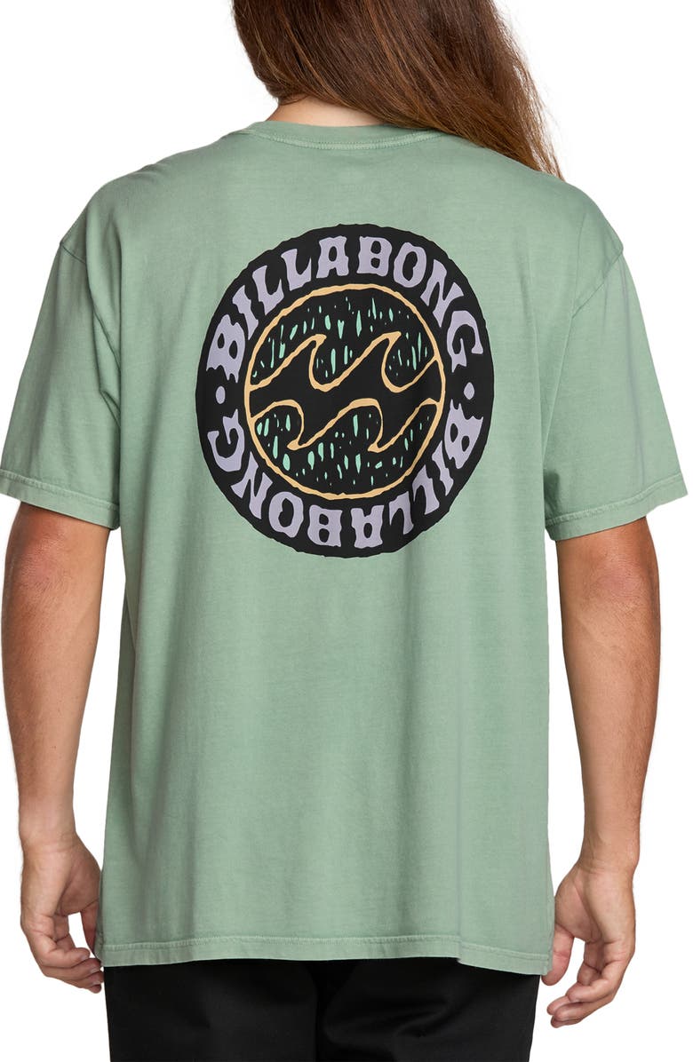 Billabong Decal Cotton Graphic T-Shirt, Alternate, color, Mist Green