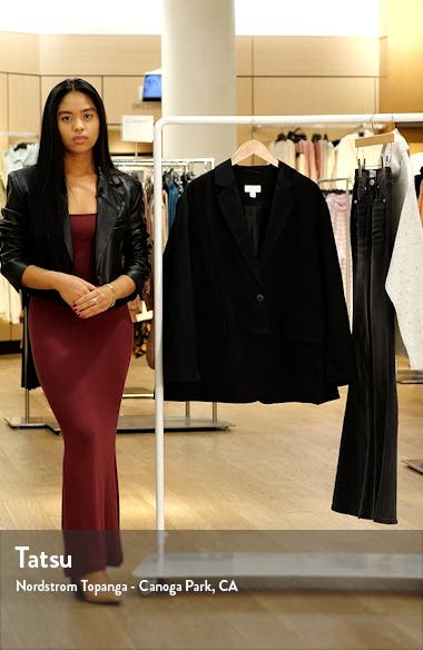 Topshop Extreme Oversize Grandad Blazer (Women) | Nordstromrack