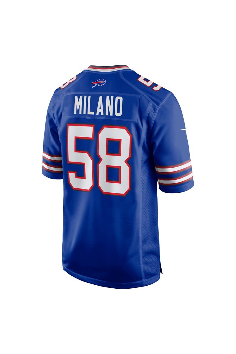 Men's Nike Matt Milano Royal Buffalo Bills Game Player Jersey, Alternate, color, Royal