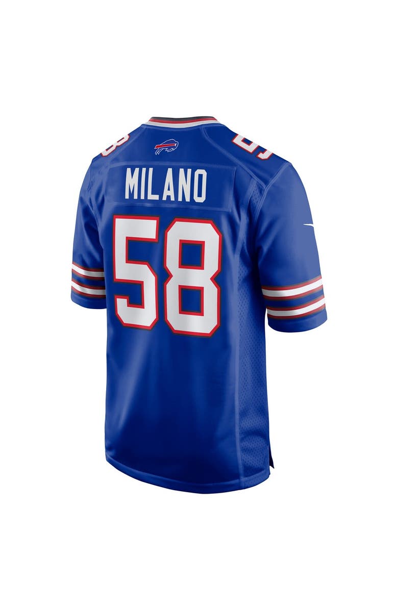 Nike Men's Nike Matt Milano Royal Buffalo Bills Game Player Jersey, Alternate, color, Royal
