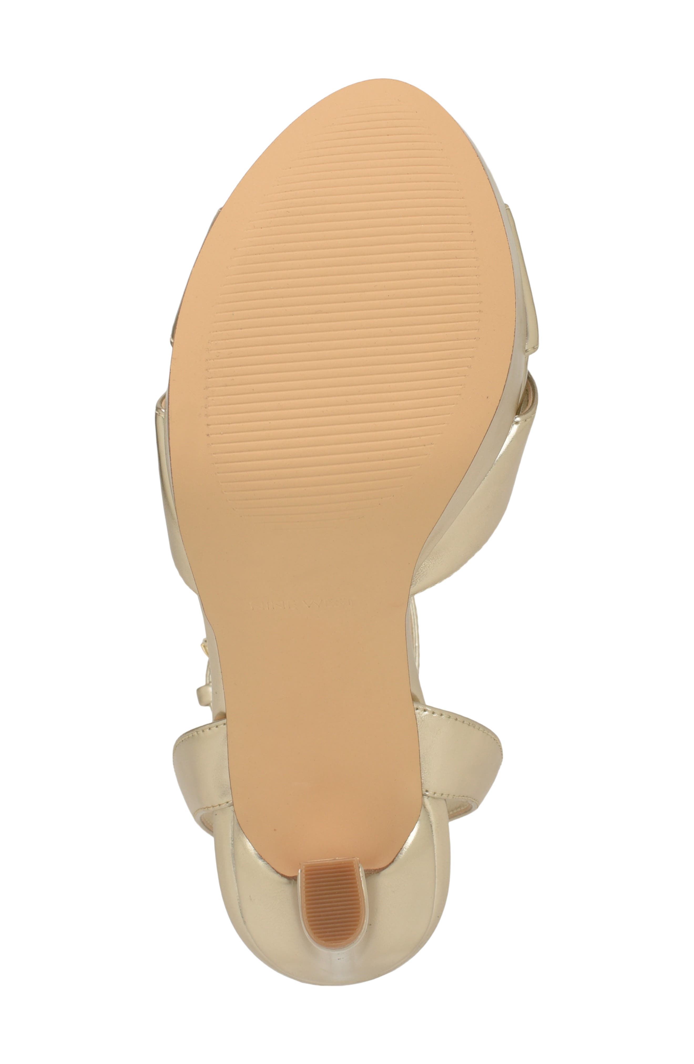 Nine West Wilda Ankle Strap Platform Sandal, Alternate, color, Gold 710