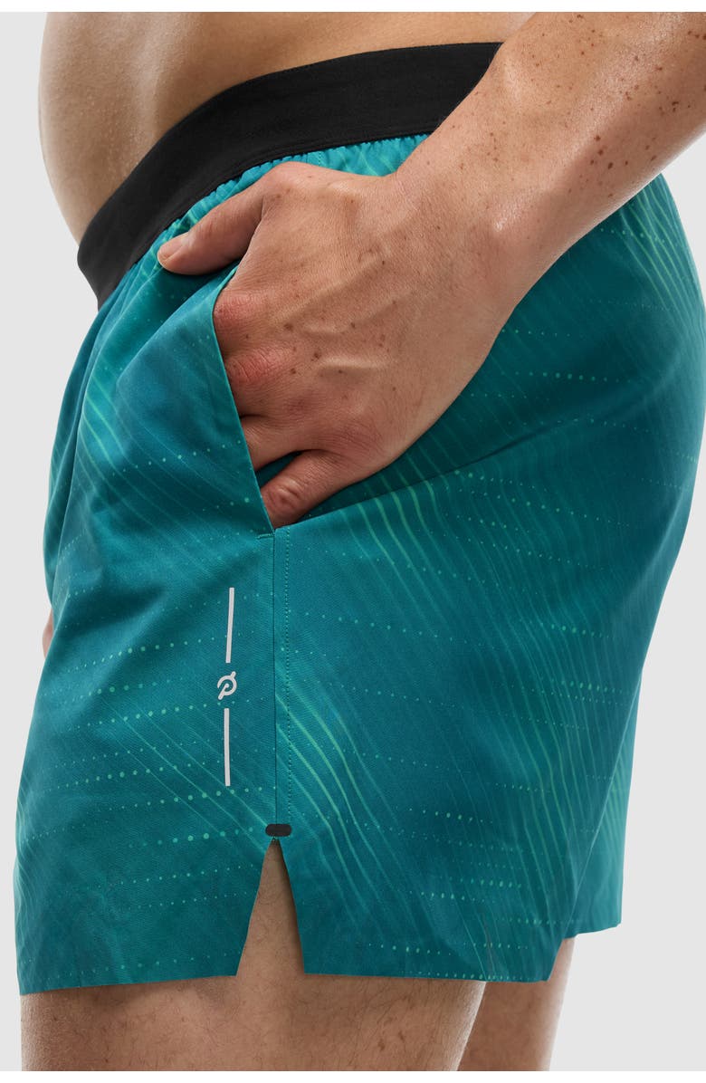 Peloton 5 In Lined Bonded Run Short, Printed, Alternate, color, Twinkling Rays