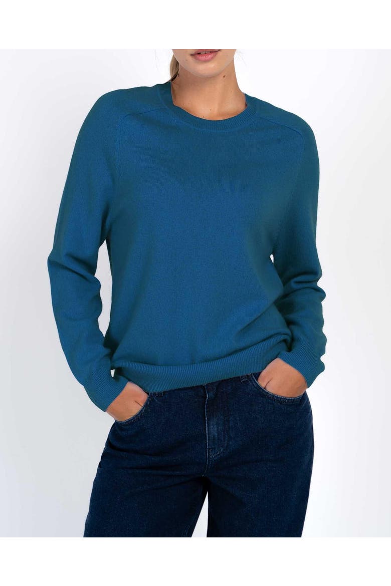 Cashmere Sweater, Alternate, color, Viking Blue