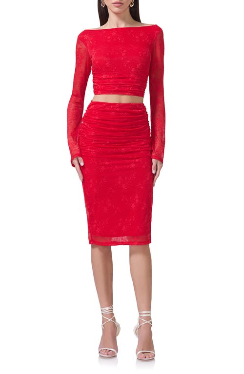 AFRM AFRM RILEY LACE PENCIL SKIRT 