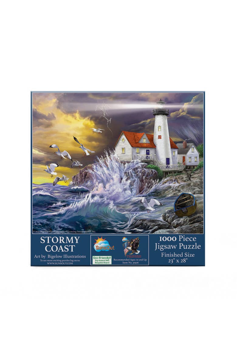 Sunsout Stormy Coast 1000 piece Jigsaw Puzzle for Adults, Alternate, color, Multicolor